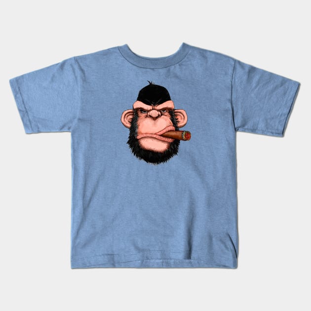 Ape Boss Kids T-Shirt by NeilGlover